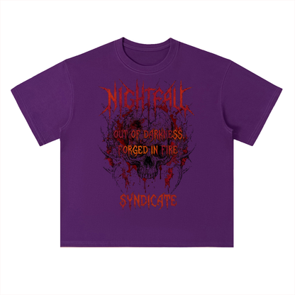 Nightfall Dark Fantasy Graphic Drop Shoulder Tee