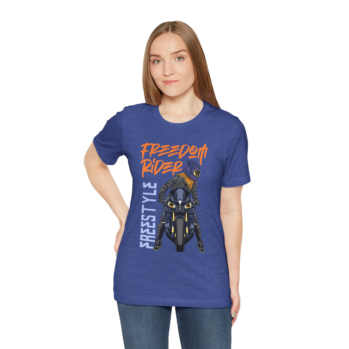 Freedom Rider Motorcycle Tee – "Freedom Rider" Streetstyle Biker T-Shirt