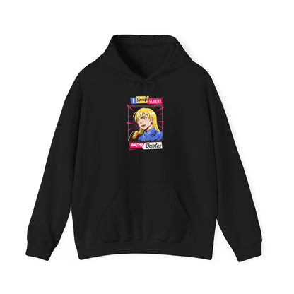 Retro Pop Art Blonde Girl Hoodie – I Got Bored Now I'm A Queer Graphic Sweatshirt