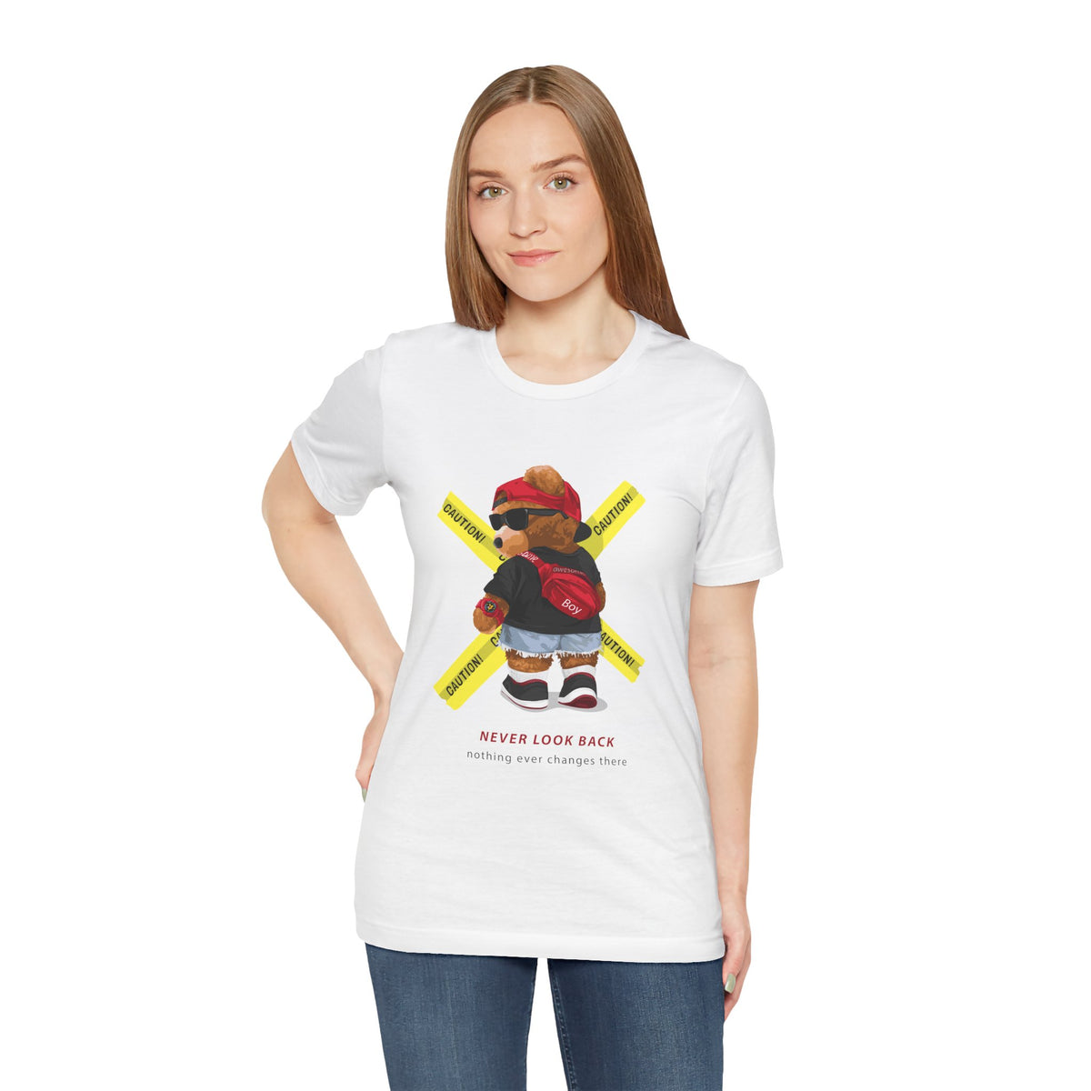 Teddy Bear 'Never Look Back' Graphic Tee