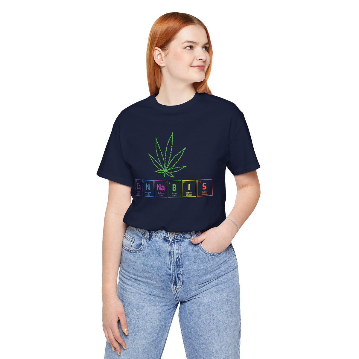 Cannabis Elemental Tee — Graphic Marijuana Leaf Science Shirt
