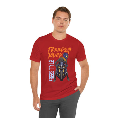 Freedom Rider Motorcycle Tee – "Freedom Rider" Streetstyle Biker T-Shirt