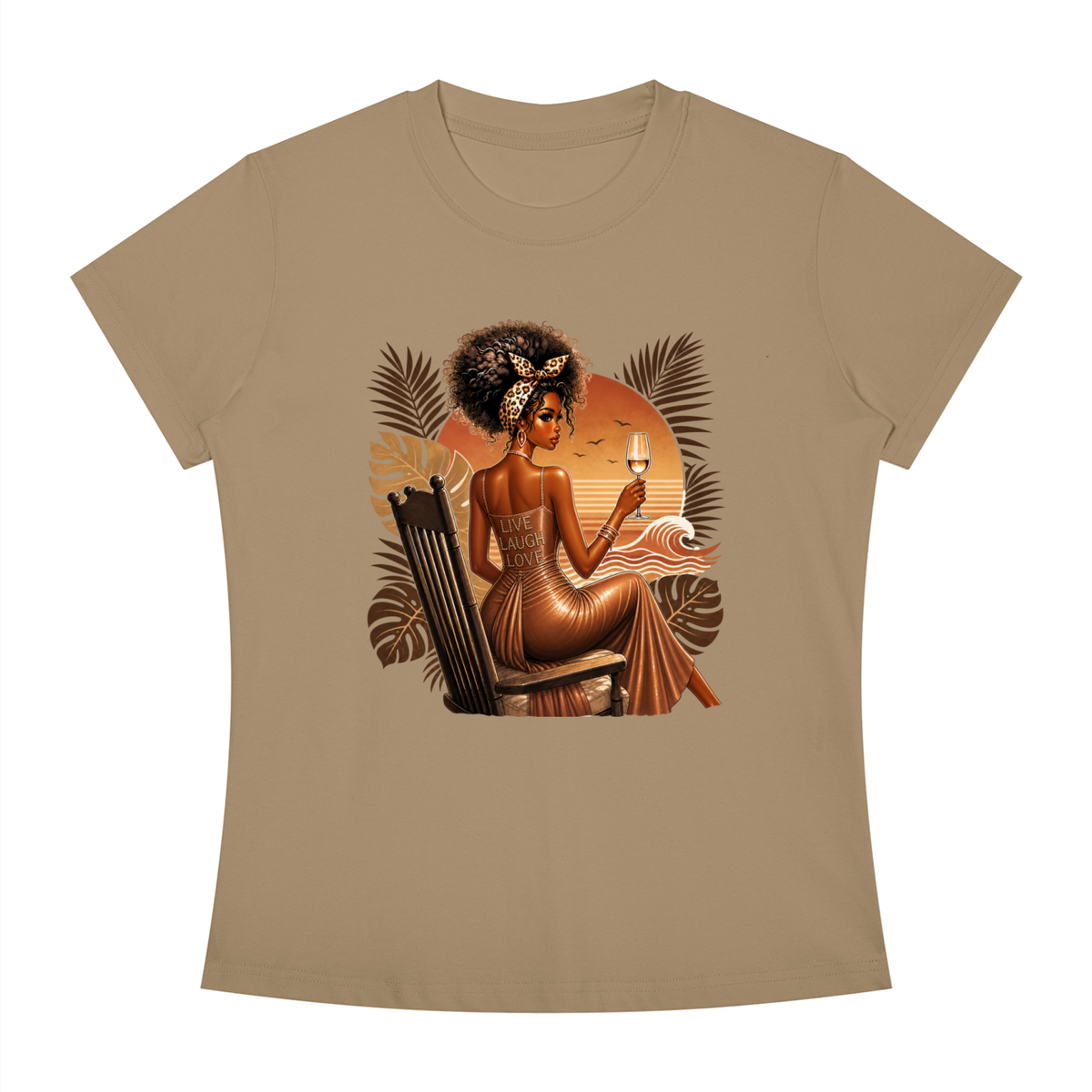 Sunset Toast Women’s Slim-Fit Graphic Tee