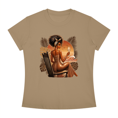 Sunset Toast Women’s Slim-Fit Graphic Tee