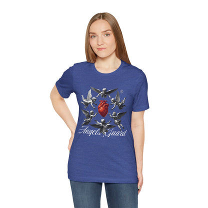 Angel Guard T‑Shirt — Sacred Heart & Cherub Graphic Tee
