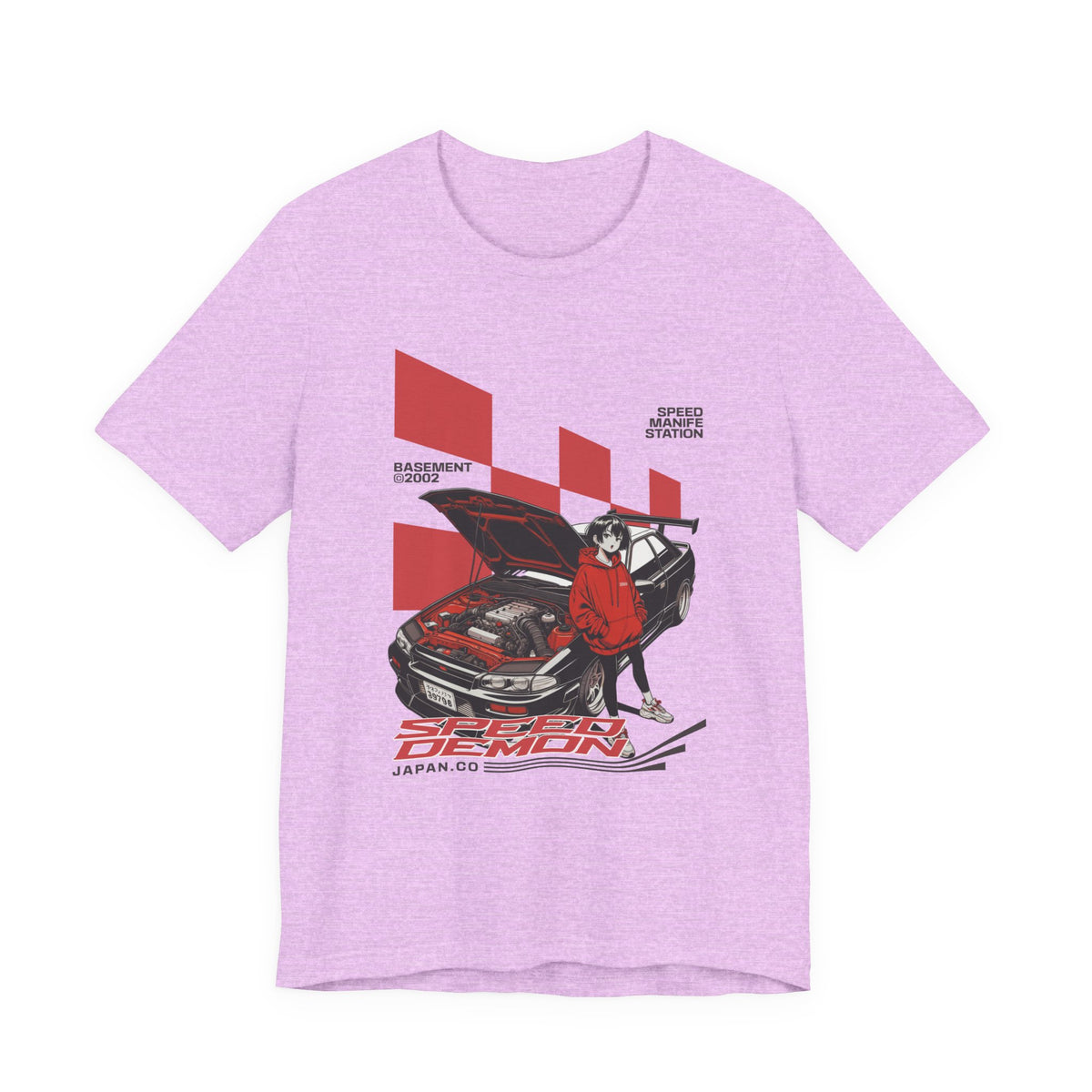 JDM Demon Street Racing T‑Shirt — Retro Car Anime Graphic Tee