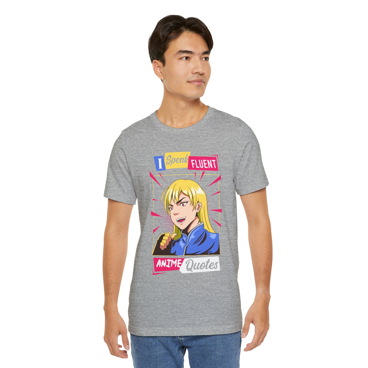 Anime Quotes T-Shirt — "I Speak Fluent Anime Quotes" Retro Manga Style Tee