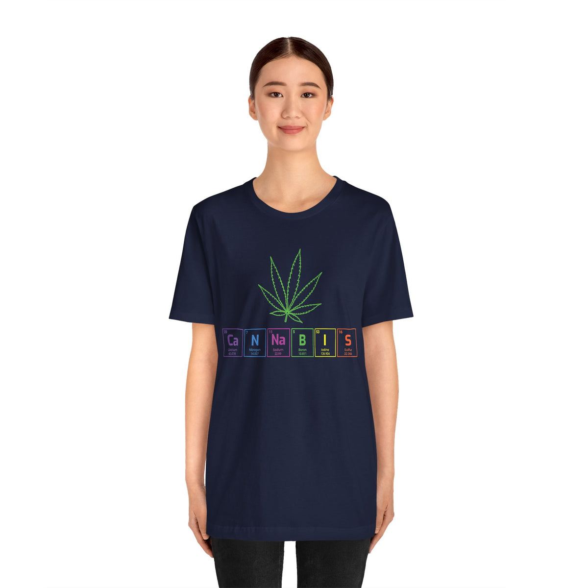 Cannabis Elemental Tee — Graphic Marijuana Leaf Science Shirt