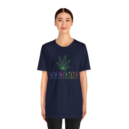Cannabis Elemental Tee — Graphic Marijuana Leaf Science Shirt