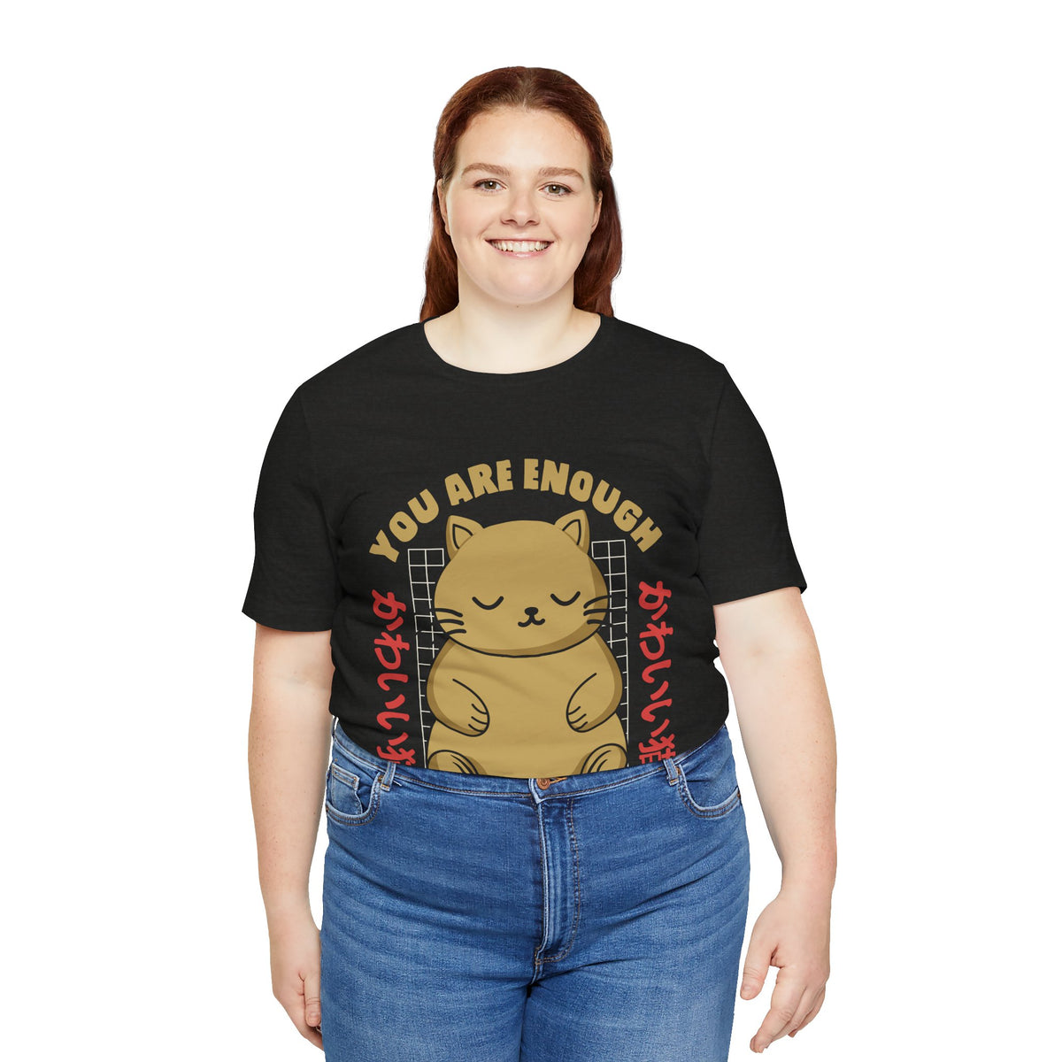 You Are Enough Cat T-Shirt — Kawaii Japanese Cute Cat Tee