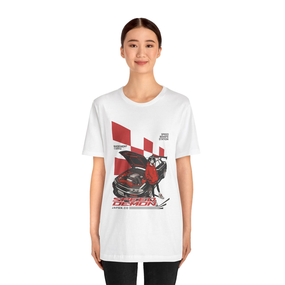 JDM Demon Street Racing T‑Shirt — Retro Car Anime Graphic Tee