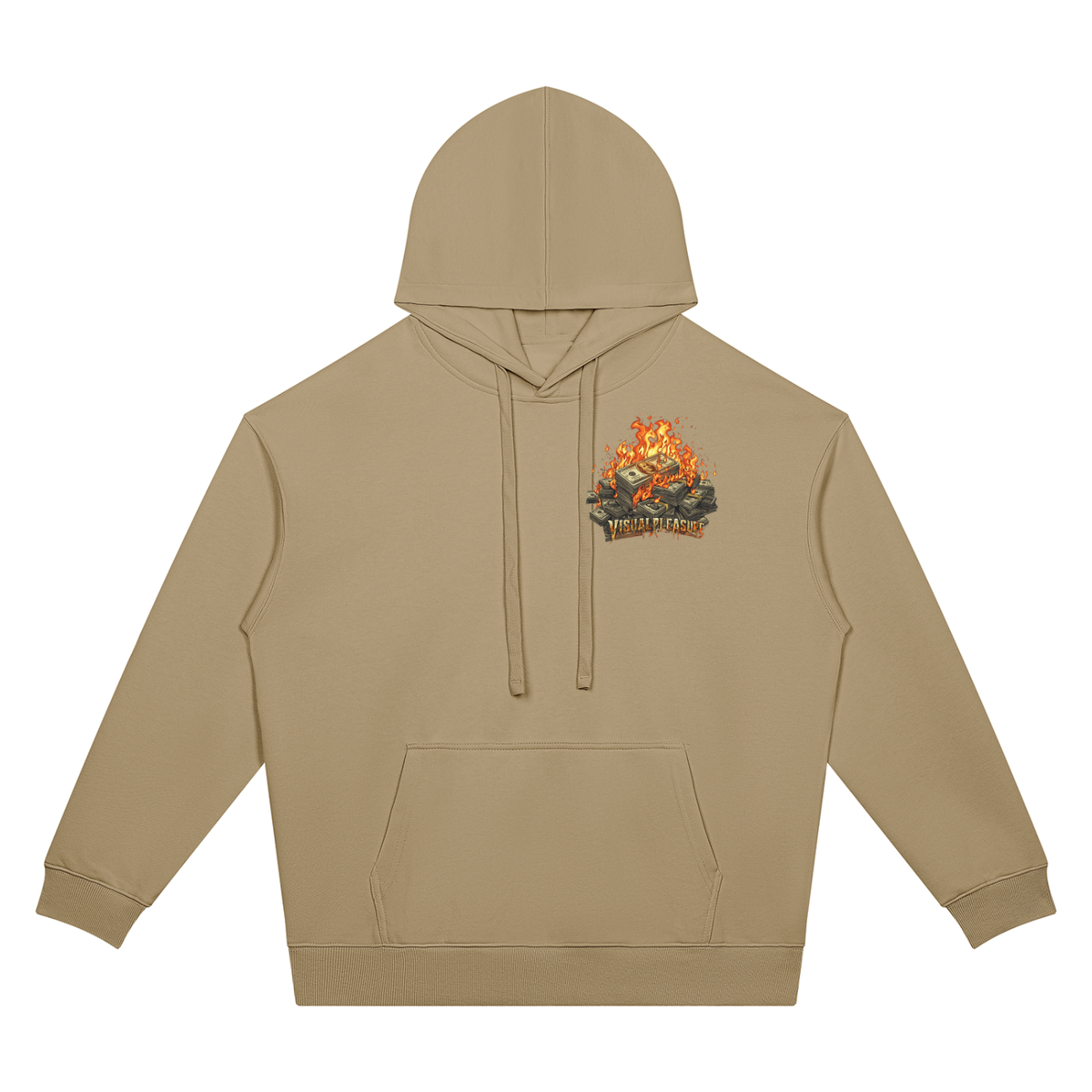 Dice Game Two-Sided Graphic Drop Shoulder Hoodie