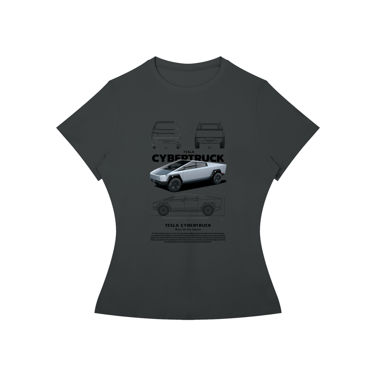 Cybertruck Women’s Slim-Fit Graphic Tee