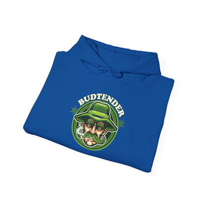 Budtender Graphic – Retro Smoking Stoner Hooded Sweatshirt