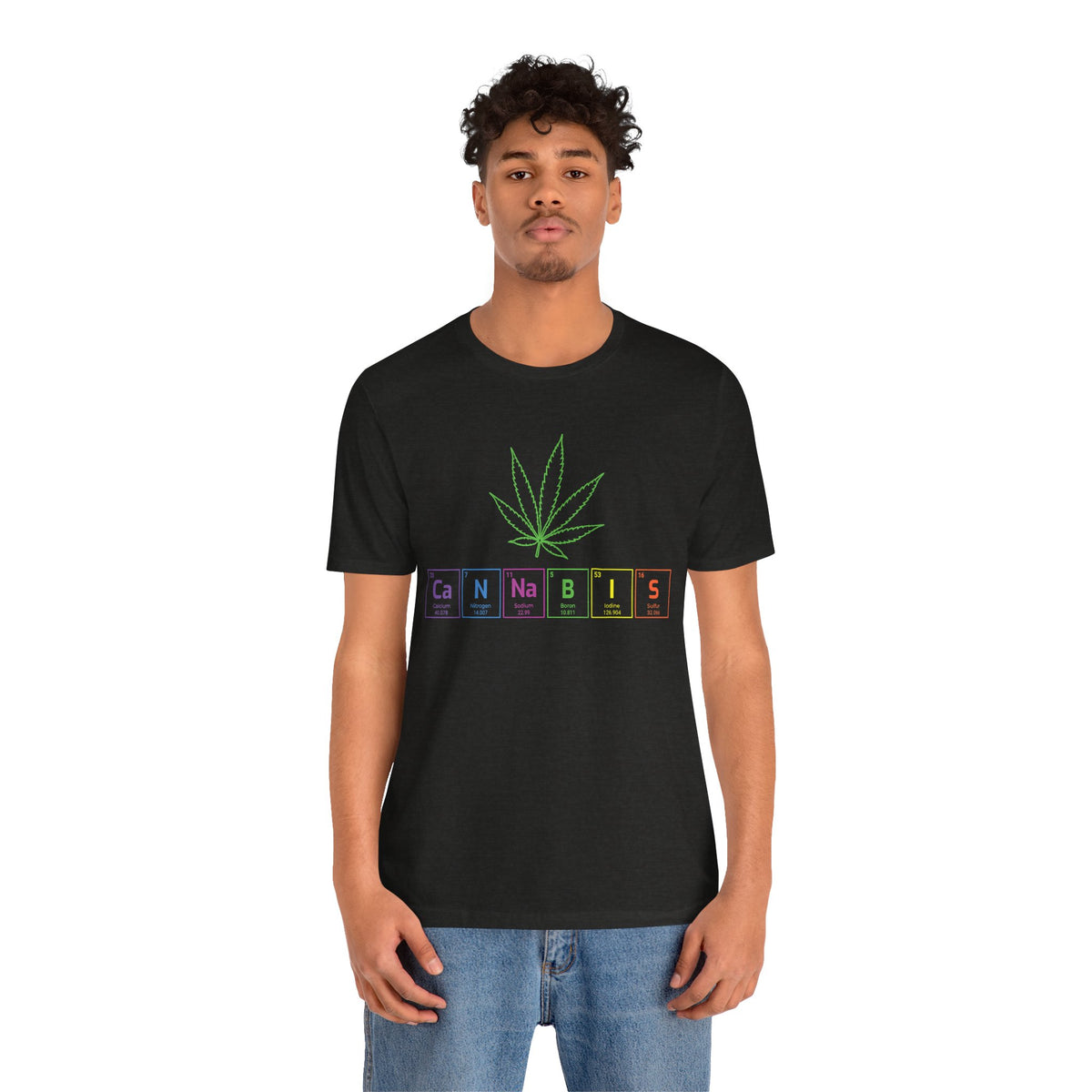 Cannabis Elemental Tee — Graphic Marijuana Leaf Science Shirt