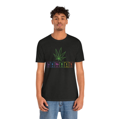 Cannabis Elemental Tee — Graphic Marijuana Leaf Science Shirt