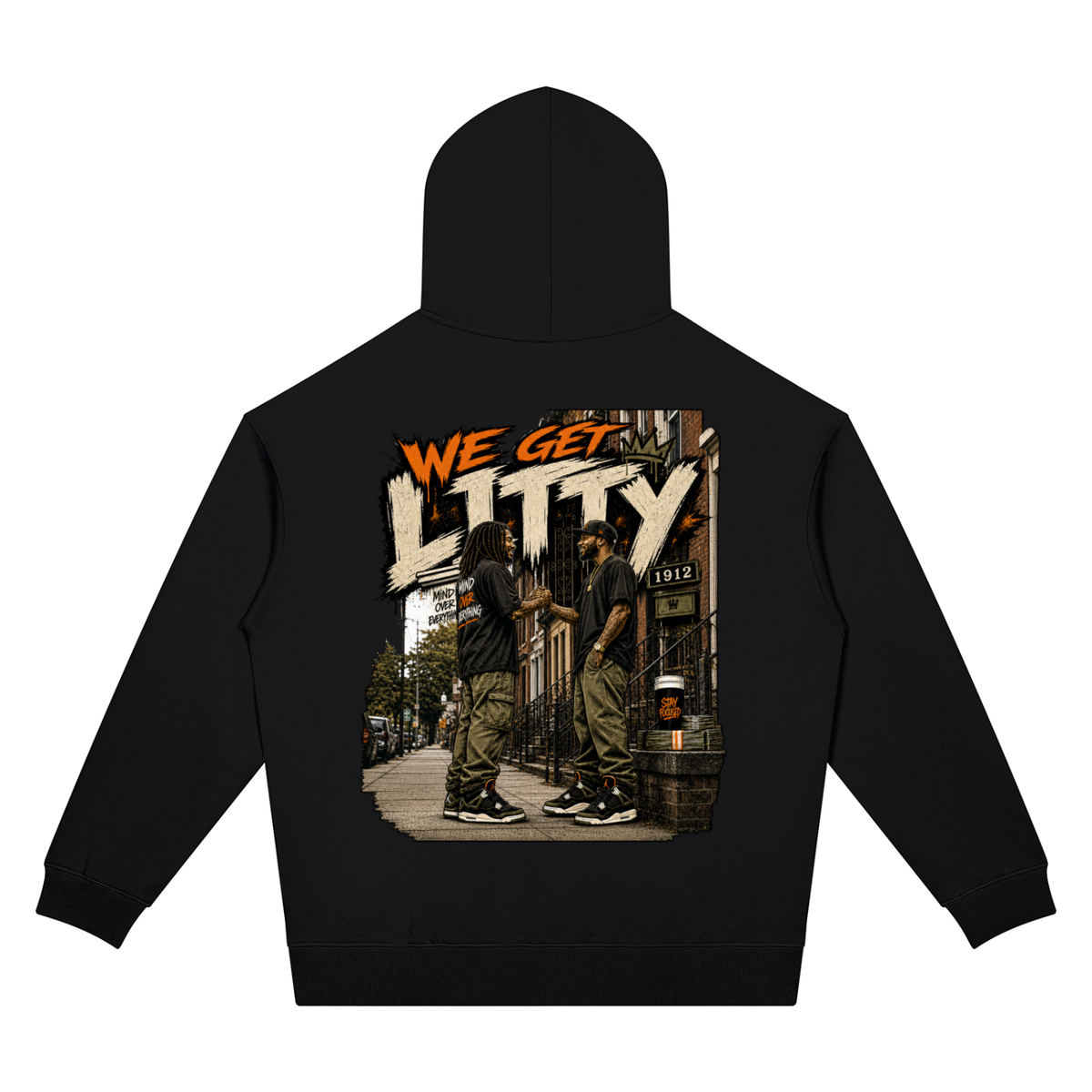 We Get Litty Two-Sided Graphic Hoodie
