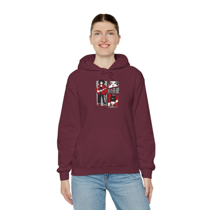 Anime Streetwear Red-Jacket Angel Hooded Sweatshirt