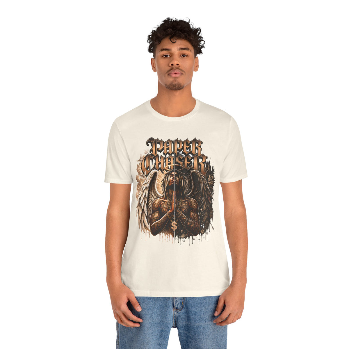 Graphic Tee — Praying Angel Warrior Design