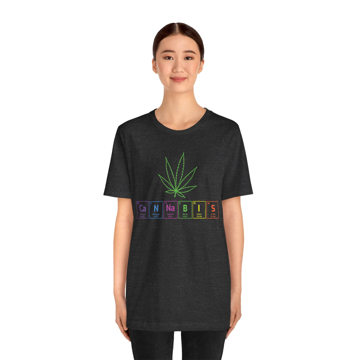 Cannabis Elemental Tee — Graphic Marijuana Leaf Science Shirt