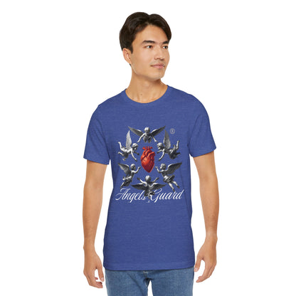 Angel Guard T‑Shirt — Sacred Heart & Cherub Graphic Tee