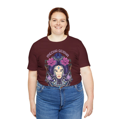 Mecha Geisha T-Shirt — Futuristic Asian-Inspired Graphic Tee