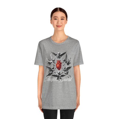 Angel Guard T‑Shirt — Sacred Heart & Cherub Graphic Tee