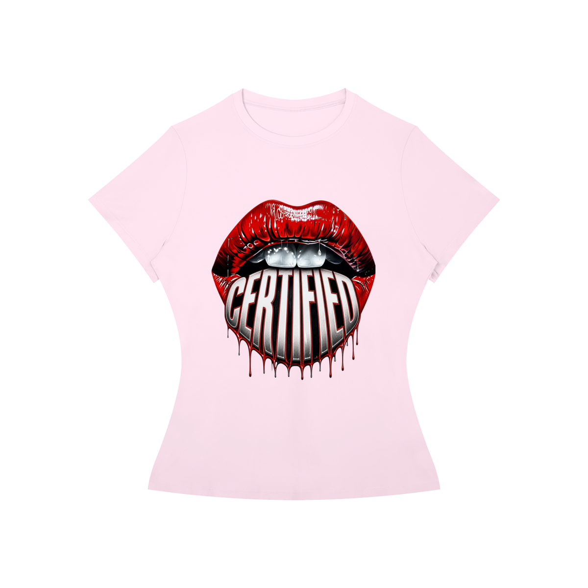 Certified Lips Women’s Slim-Fit Graphic Tee