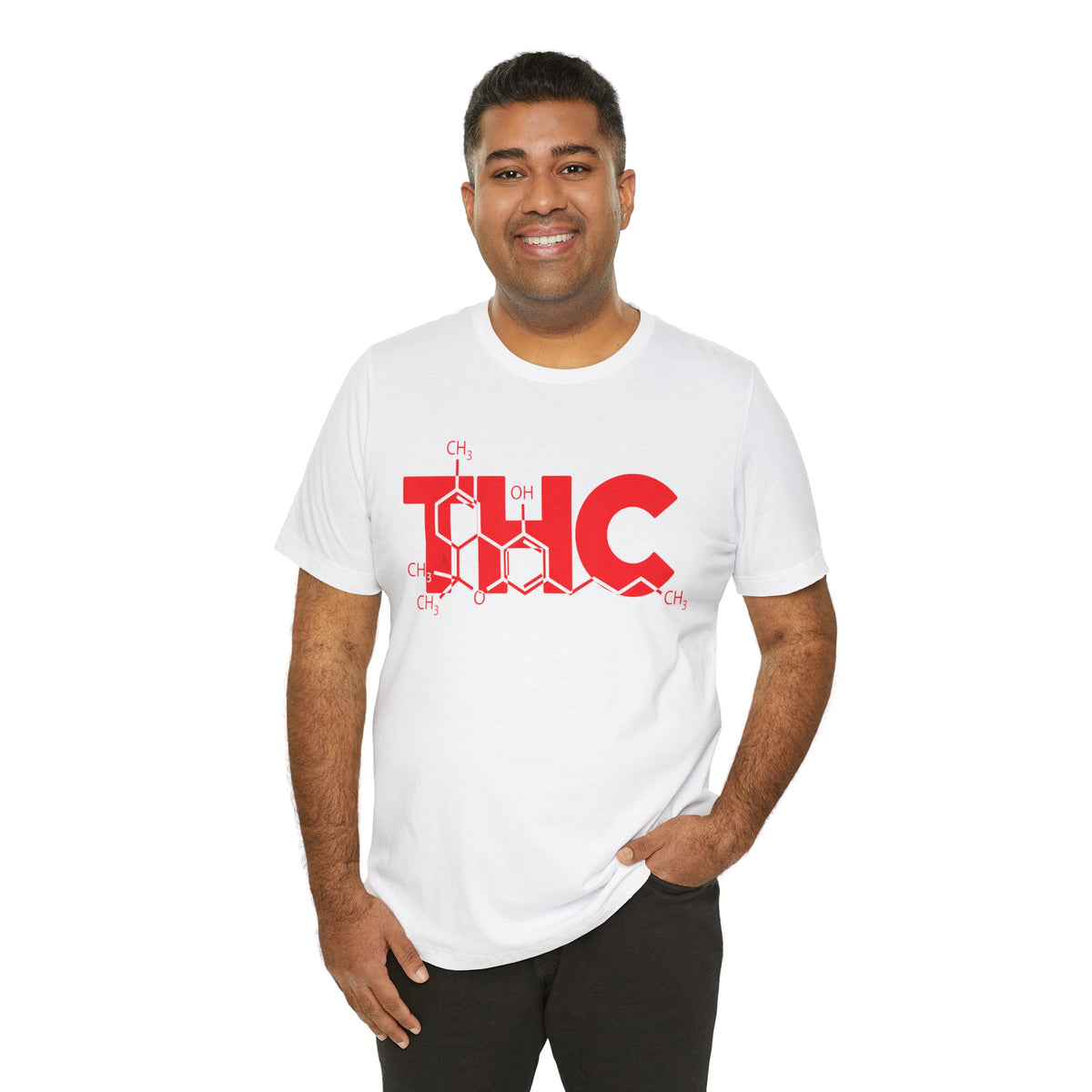 THC Molecule T-Shirt — Chemistry Graphic Cannabis Tee