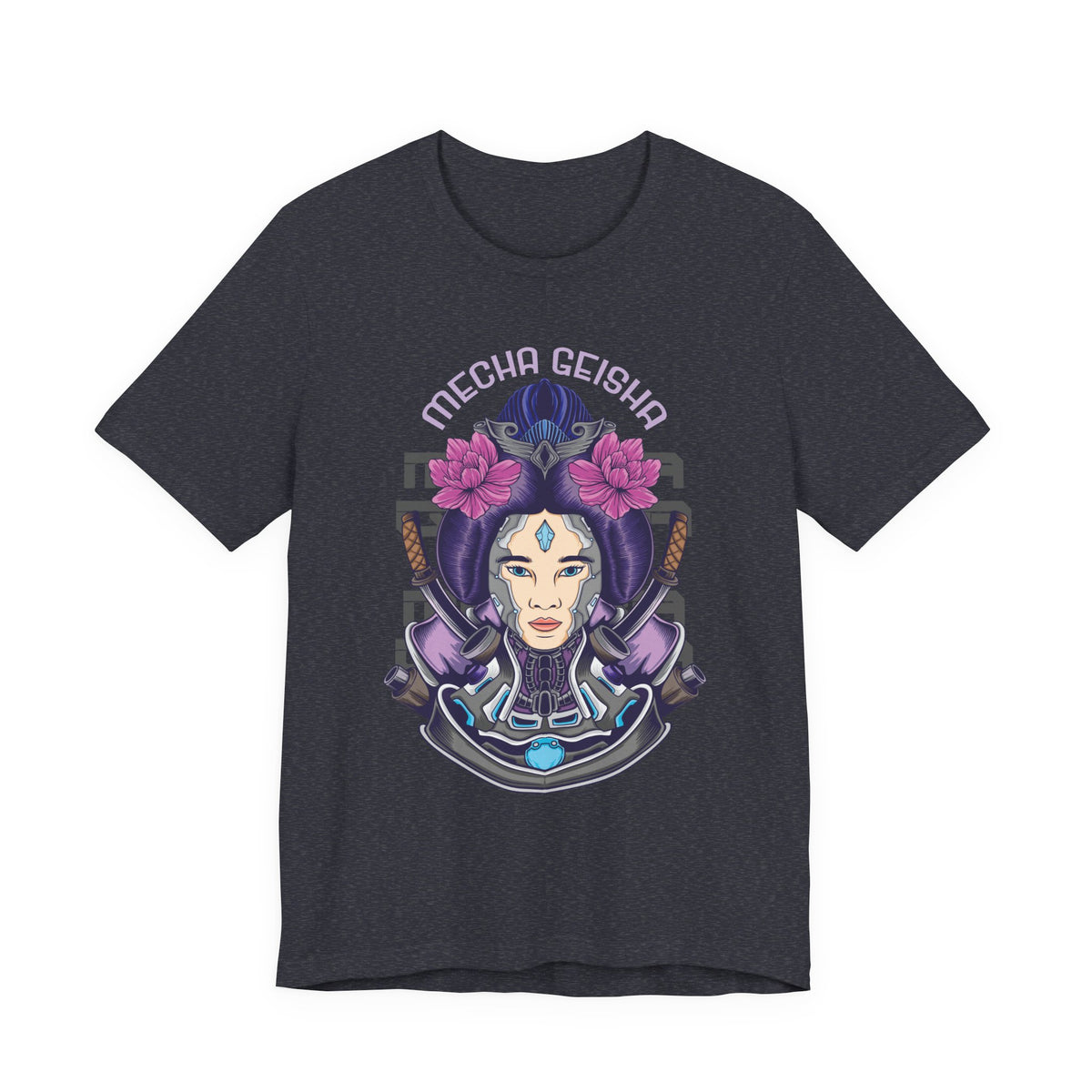 Mecha Geisha T-Shirt — Futuristic Asian-Inspired Graphic Tee