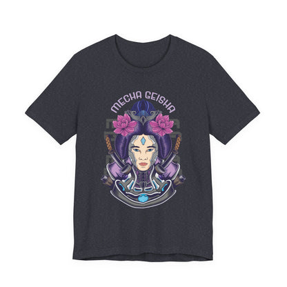Mecha Geisha T-Shirt — Futuristic Asian-Inspired Graphic Tee