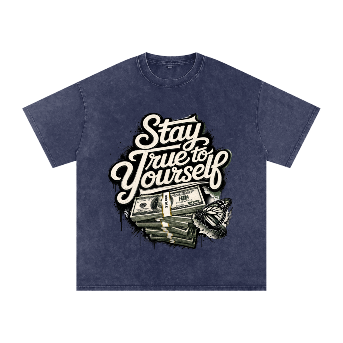 Stay True to Yourself Snow-Washed Cotton Tee