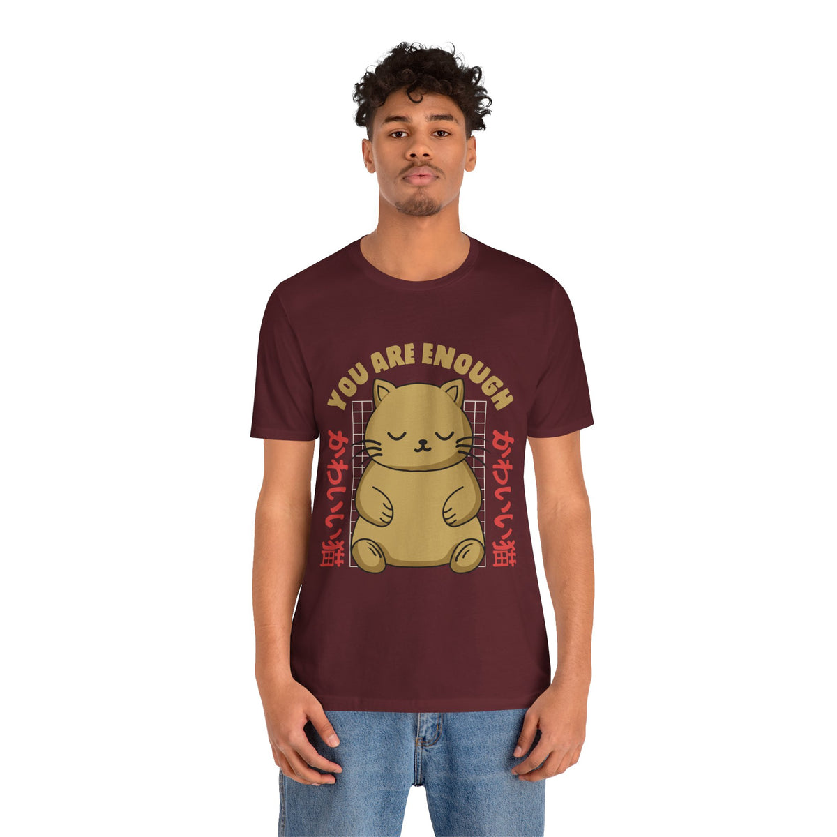 You Are Enough Cat T-Shirt — Kawaii Japanese Cute Cat Tee
