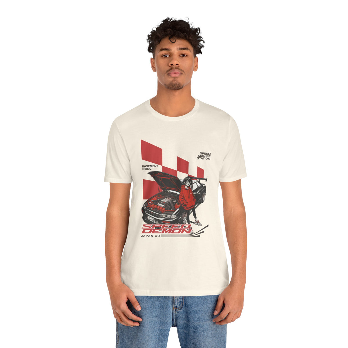 JDM Demon Street Racing T‑Shirt — Retro Car Anime Graphic Tee