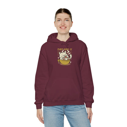Cat Latte Hoodie - "Just Eat It" Cute Cat in Cup Sweatshirt
