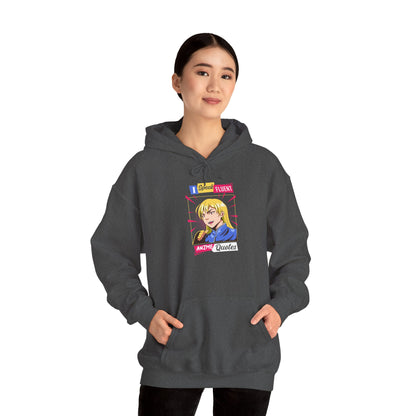 Retro Pop Art Blonde Girl Hoodie – I Got Bored Now I'm A Queer Graphic Sweatshirt