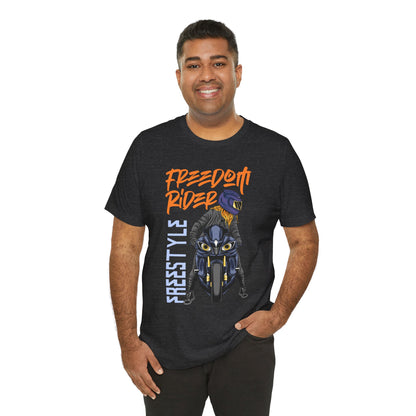 Freedom Rider Motorcycle Tee – "Freedom Rider" Streetstyle Biker T-Shirt