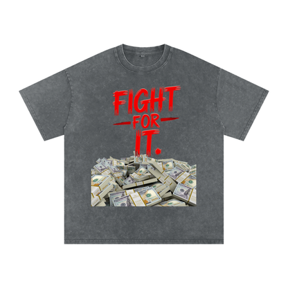 Fight for It Snow-Washed Cotton Graphic Tee