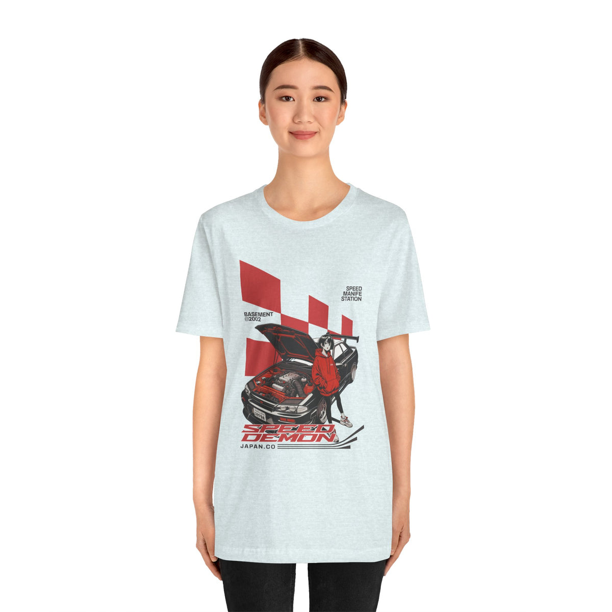 JDM Demon Street Racing T‑Shirt — Retro Car Anime Graphic Tee