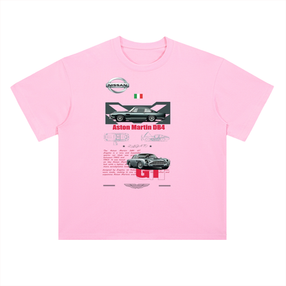 Aston Martin DB4 Classic Car Cotton Graphic Tee