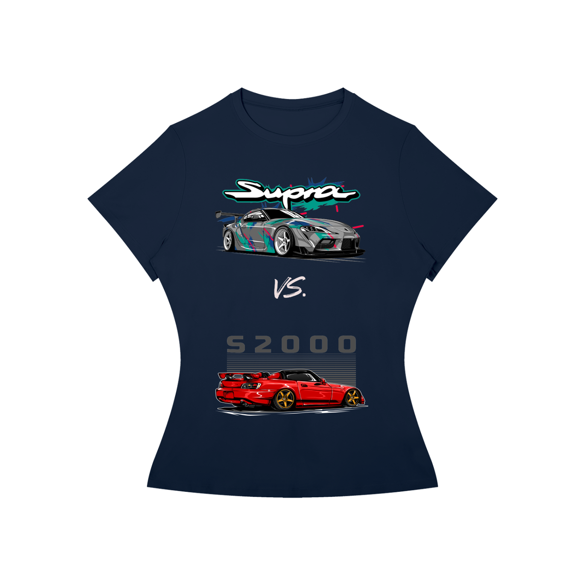 Supra vs S2000 Women’s Slim-Fit Graphic Tee