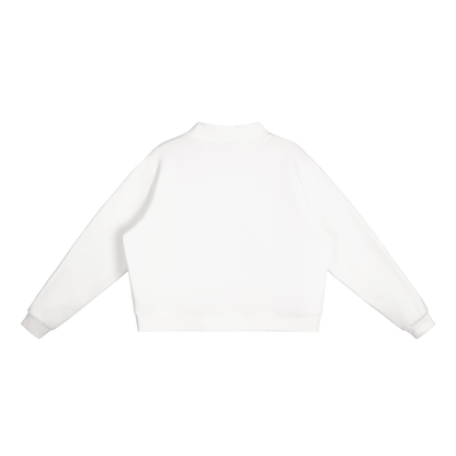 Unapologetic Lips Oversized Mock-Neck Sweatshirt
