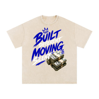 Built Different, Moving Silent Snow-Washed Cotton Tee
