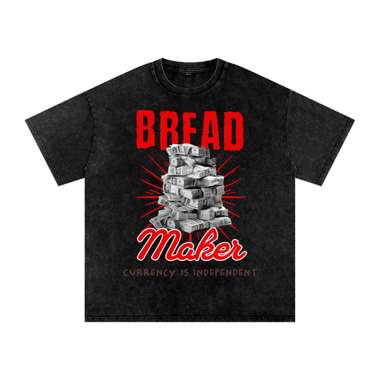 Bread Maker Snow-Washed Cotton Graphic Tee