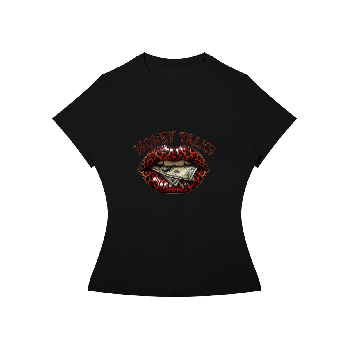 Money Talks Lips Women’s Statement Graphic Tee
