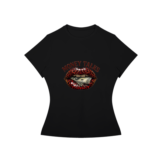 Money Talks Women’s Slim-Fit Statement Tee