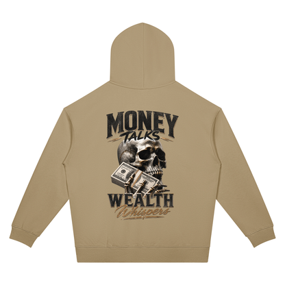 Money Talks, Wealth Whispers Two-Sided Graphic Hoodie