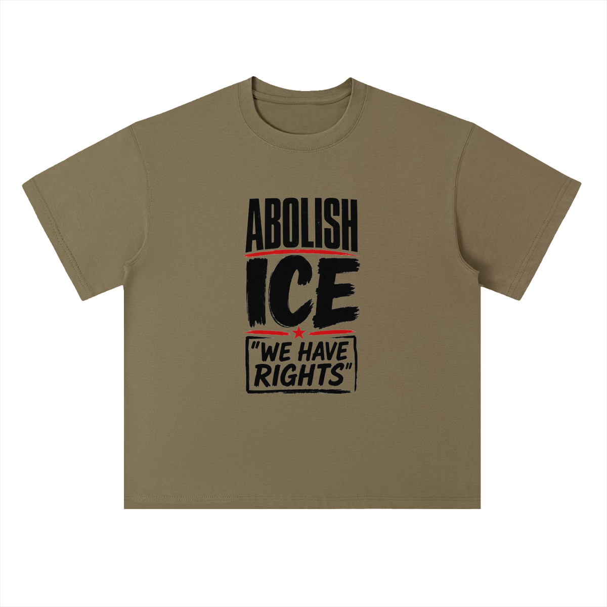 Abolish ICE Statement Graphic T-Shirt