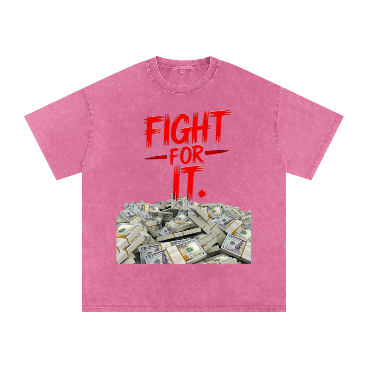 Fight for It Snow-Washed Cotton Graphic Tee