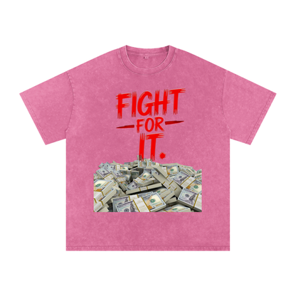 Fight for It Snow-Washed Cotton Graphic Tee